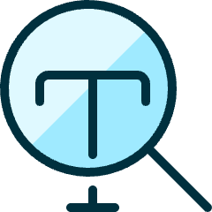 Search Text Icon from Ultimate Duotone Set