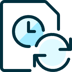 Time Clock File Refresh Icon from Ultimate Duotone Set