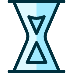Hourglass 1 Icon from Ultimate Duotone Set