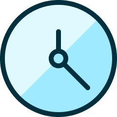 Time Clock Circle 1 Icon from Ultimate Duotone Set