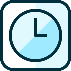 Time Clock Circle 2 Icon from Ultimate Duotone Set