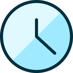 Time Clock Circle Icon from Ultimate Duotone Set
