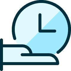Time Clock Hand 1 Icon from Ultimate Duotone Set
