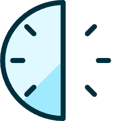 Time Clock Six 1 Icon from Ultimate Duotone Set