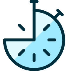Time Stopwatch 3 Quarters Icon from Ultimate Duotone Set