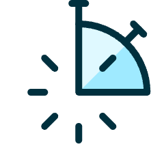 Time Stopwatch Quarter Icon from Ultimate Duotone Set