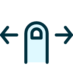 Gesture Swipe Horizontal Icon from Ultimate Duotone Set