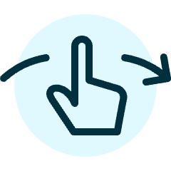 Gesture Swipe Horizontal Right 2 Icon from Ultimate Duotone Set