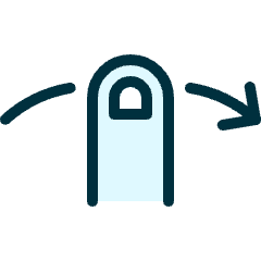 Gesture Swipe Horizontal Right Icon from Ultimate Duotone Set