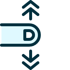 Gesture Swipe Vertical 1 Icon from Ultimate Duotone Set