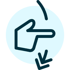 Gesture Swipe Vertical Down 3 Icon from Ultimate Duotone Set