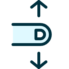 Gesture Swipe Vertical Icon from Ultimate Duotone Set