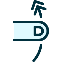 Gesture Swipe Vertical Up 1 Icon from Ultimate Duotone Set