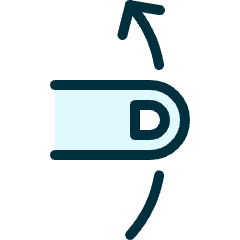 Gesture Swipe Vertical Up Icon from Ultimate Duotone Set