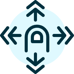 Gesture Tap All Direction 1 Icon from Ultimate Duotone Set