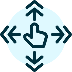 Gesture Tap Expand All Directions 1 Icon from Ultimate Duotone Set