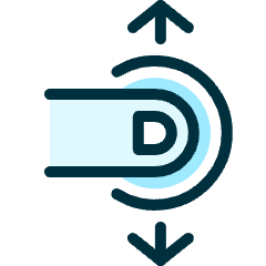Gesture Tap Swipe Vertical Icon from Ultimate Duotone Set