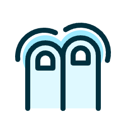 Gesture Tap Two Fingers Icon from Ultimate Duotone Set