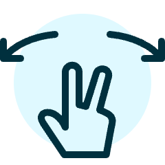 Gesture Two Finger Zoom Out Icon from Ultimate Duotone Set