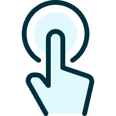 Touch Finger Icon from Ultimate Duotone Set