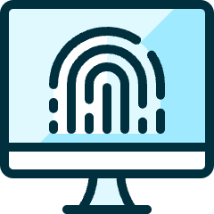 Touch Id Desktop Icon from Ultimate Duotone Set