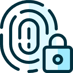Touch Id Lock Icon from Ultimate Duotone Set