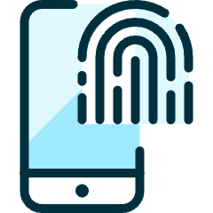 Touch Id Smartphone 1 Icon from Ultimate Duotone Set