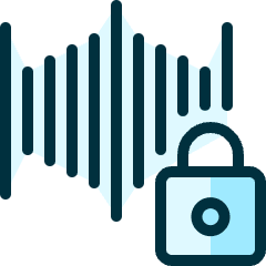 Voice Id Lock Icon from Ultimate Duotone Set