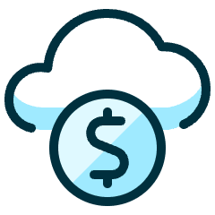 Cloud Cash Icon from Ultimate Duotone Set
