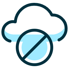 Cloud Disable Icon from Ultimate Duotone Set