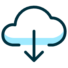 Cloud Download Icon from Ultimate Duotone Set