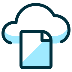 Cloud File Icon from Ultimate Duotone Set