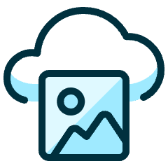 Cloud Image Icon from Ultimate Duotone Set