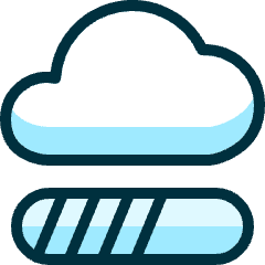 Cloud Loading Icon from Ultimate Duotone Set