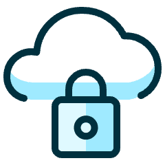 Cloud Lock Icon from Ultimate Duotone Set