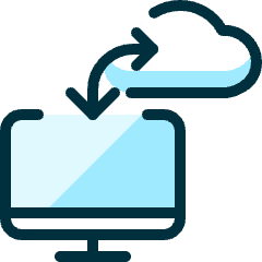 Cloud Monitor Exchange Icon from Ultimate Duotone Set