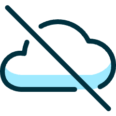Cloud Off Icon from Ultimate Duotone Set