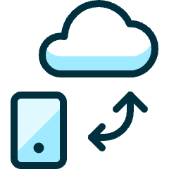 Cloud Phone Exchange Icon from Ultimate Duotone Set
