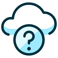 Cloud Question Icon from Ultimate Duotone Set