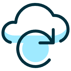 Cloud Refresh Icon from Ultimate Duotone Set