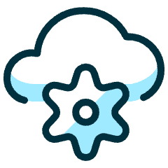 Cloud Settings Icon from Ultimate Duotone Set