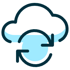 Cloud Sync Icon from Ultimate Duotone Set