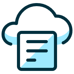 Cloud Text Icon from Ultimate Duotone Set