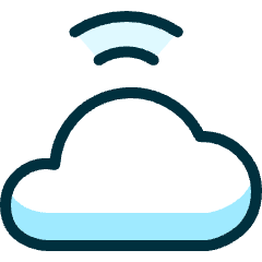 Cloud Wifi Icon from Ultimate Duotone Set
