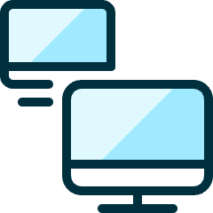 Monitor Transfer Icon from Ultimate Duotone Set