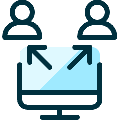 Monitor Users Icon from Ultimate Duotone Set