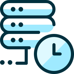 Server Clock 1 Icon from Ultimate Duotone Set