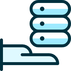 Server Hand Icon from Ultimate Duotone Set