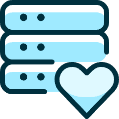 Server Heart Icon from Ultimate Duotone Set