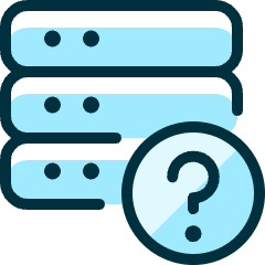 Server Question Icon from Ultimate Duotone Set